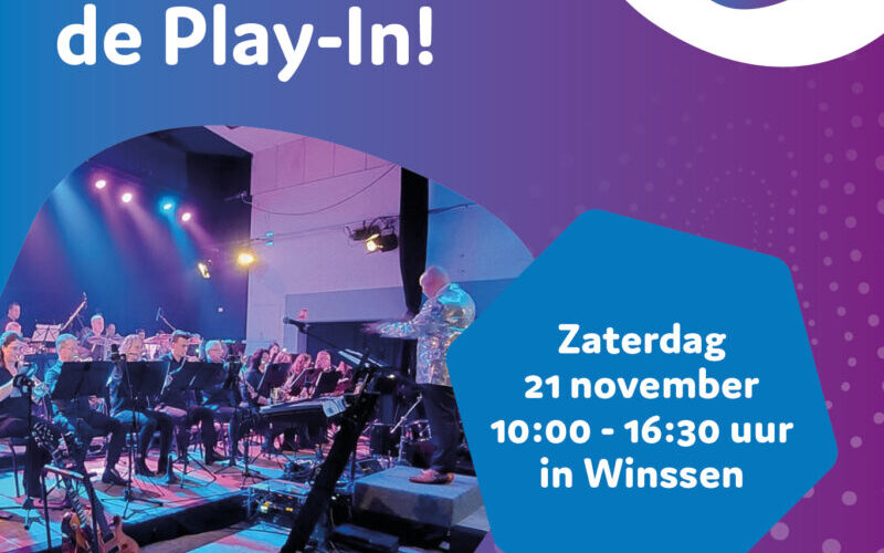 Doe mee met de Play-In op 21 november a.s.