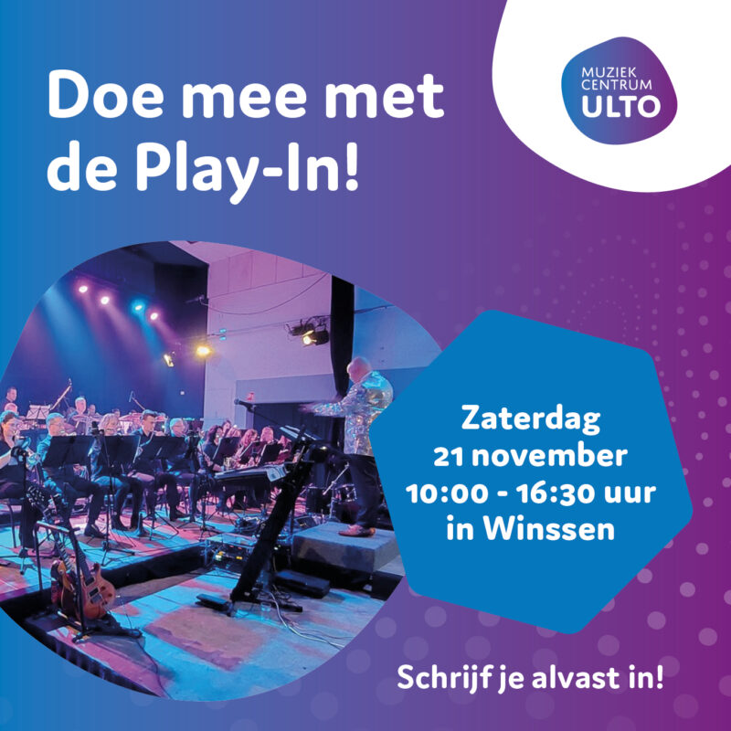 Doe mee met de Play-In op 21 november a.s.